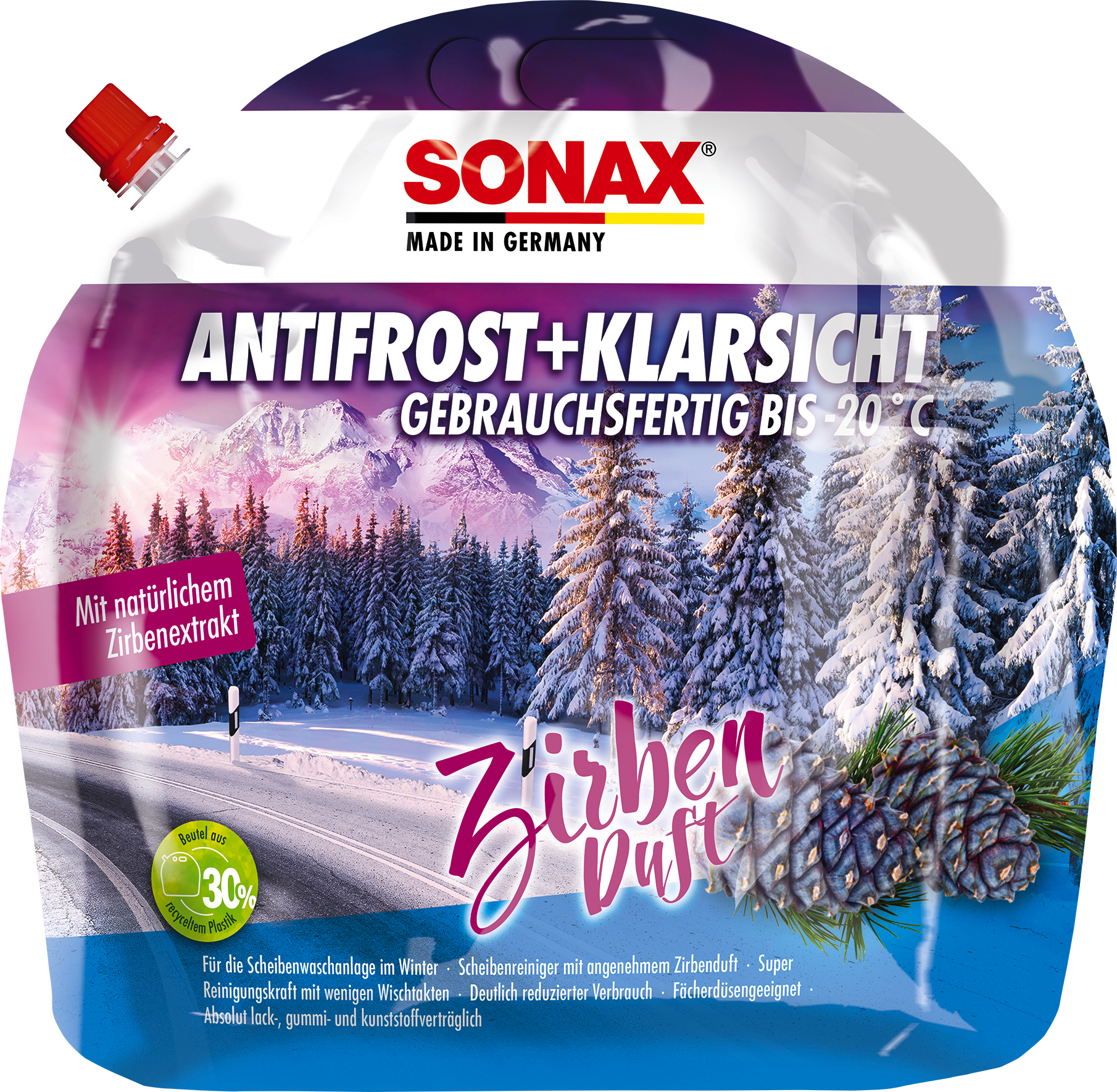 2 X SONAX XTREME AntiFrost+KlarSicht Ice Fresh 01335410 5 Liter, Winter, Pflegemittel